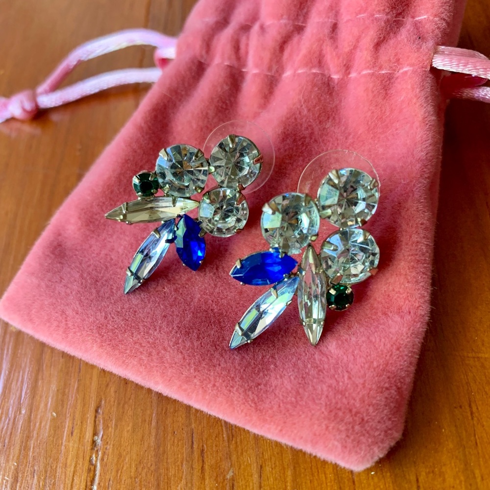 JCREW CRYSTAL STATEMENT EARRINGS